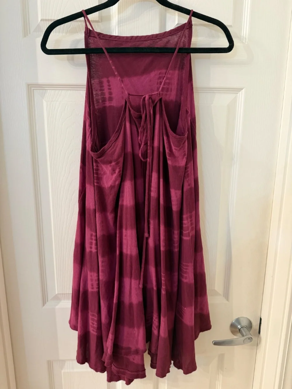 Free People We The Free Tie Dye Tunic Dress Wine/Pink Size Large